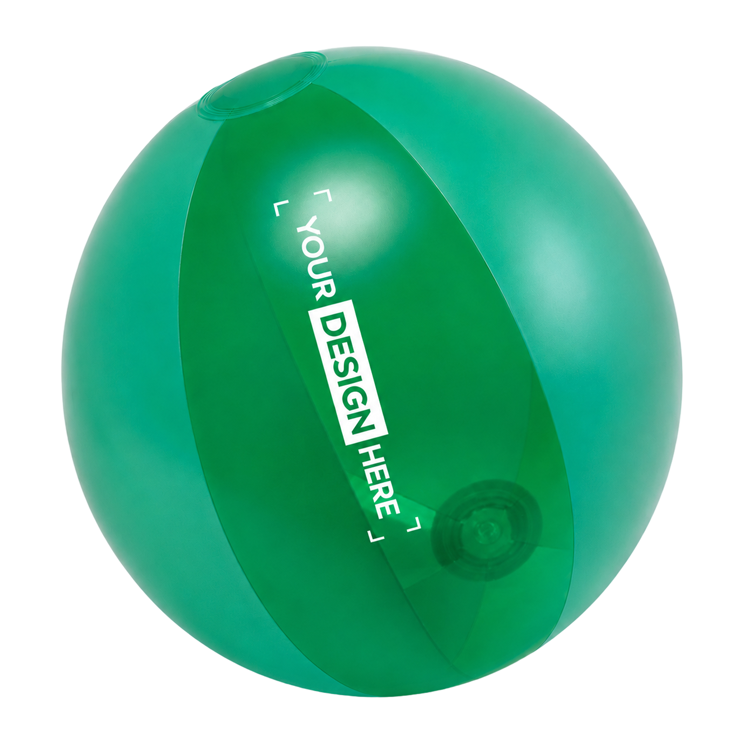 Pelota de playa hinchable | PVC | 24CM | Paneles transparentes y sólidos | Barato