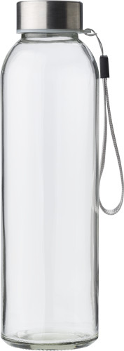 Glazen fles (500 ml) zwart