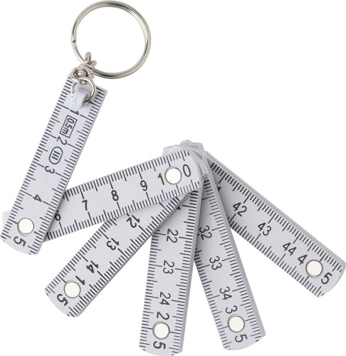 Righello pieghevole in plastica | bianco