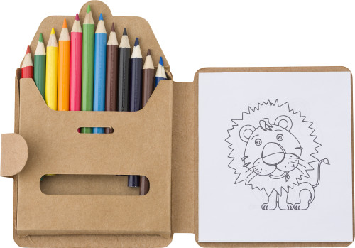 Set à dessin de 12 crayons custom & multicolor