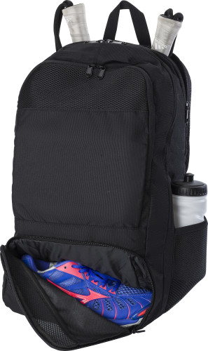 Multifunktionaler Rucksack | rPET | Verstellbare Träger | Wasserabweisend | Schwarz Multifunktionaler Rucksack | rPET | Verstellbare Träger | Wasserabweisend | Schwarz