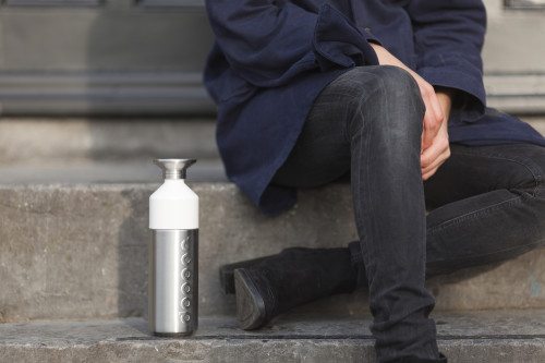 Dopper Steel water bottle | Stainless steel | 800 ml | Sustainable | silver;white