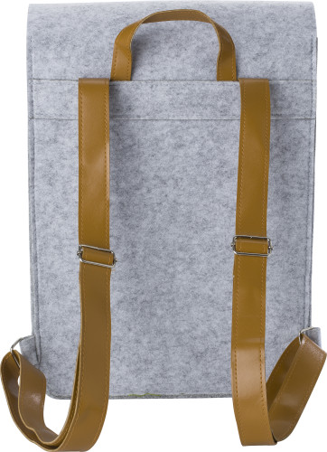Felt backpack | Rpet | One size | Two compartments | grey Felt backpack | Rpet | One size | Two compartments | grey