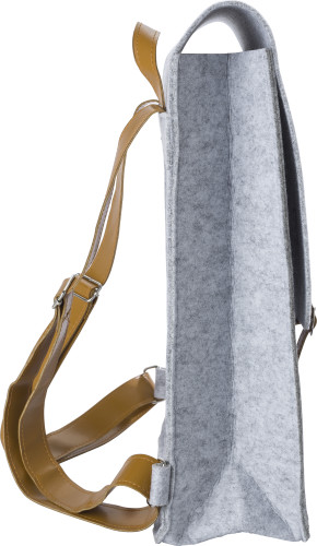 Felt backpack | Rpet | One size | Two compartments | grey Felt backpack | Rpet | One size | Two compartments | grey