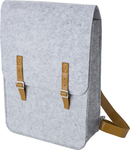 Felt backpack | Rpet | One size | Two compartments | grey Felt backpack | Rpet | One size | Two compartments | grey