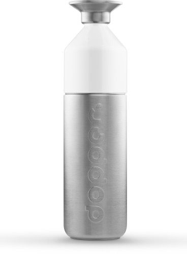 Gourde Dopper Steel | Acier inoxydable | 1,1L | Durable | argenté;blanc Gourde Dopper Steel | Acier inoxydable | 1,1L | Durable | argenté;blanc