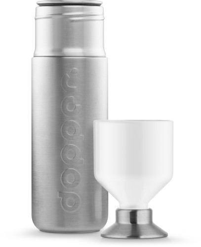 Gourde Dopper Steel | Acier inoxydable | 1,1L | Durable | argenté;blanc Gourde Dopper Steel | Acier inoxydable | 1,1L | Durable | argenté;blanc