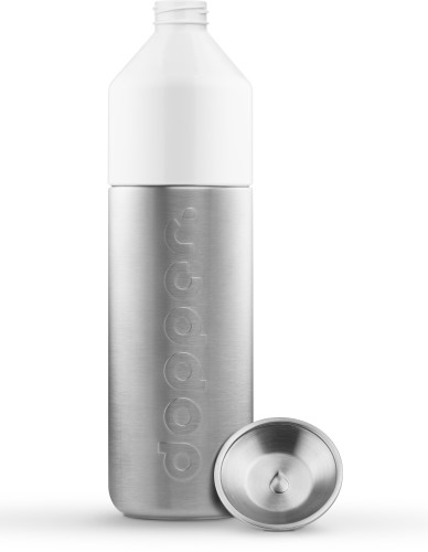 Gourde Dopper Steel | Acier inoxydable | 1,1L | Durable | argenté;blanc Gourde Dopper Steel | Acier inoxydable | 1,1L | Durable | argenté;blanc