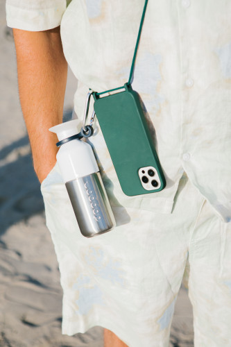Dopper Steel water bottle | Stainless steel | 350 ml | Sustainable | silver;white