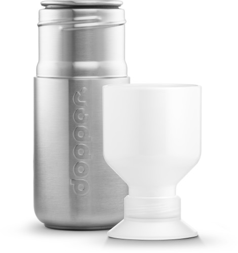 Dopper Steel water bottle | Stainless steel | 350 ml | Sustainable | silver;white