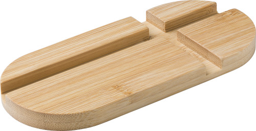 Halter für Tablet und Smartphone | Bambus | 17 x 7.5 x 1.2 cm | Braun Halter für Tablet und Smartphone | Bambus | 17 x 7.5 x 1.2 cm | Braun