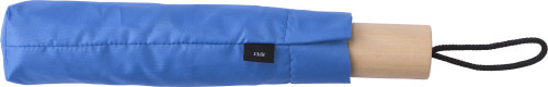Umbrella | rPET | Oak wood handle | Incl. pouch | navy