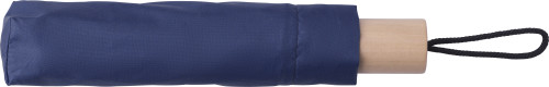 Umbrella | rPET | Oak wood handle | Incl. pouch | navy
