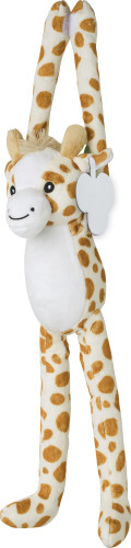 Peluche girafe | Polypropylène & polyester | Avec fermeture velcro | Impression sur étiquette