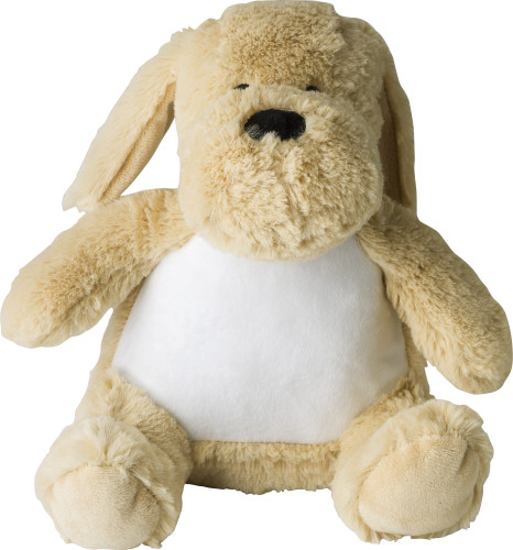 Pluche knuffelhond Hailey Standaard uitvoering beige