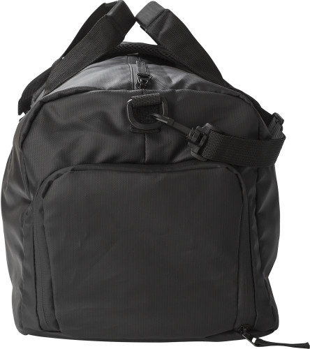 Sac de sport | Polyester 600D | Déperlant | 48 x 24 x 25 cm | Sangles réglables et poignées courtes | noir Sac de sport | Polyester 600D | Déperlant | 48 x 24 x 25 cm | Sangles réglables et poignées courtes | noir