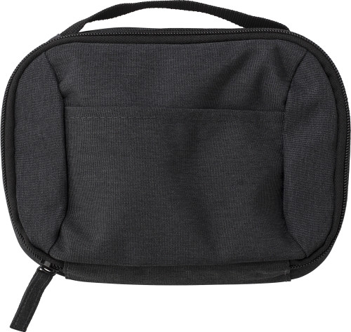 Reisetasche | 600D Polyester | 19,0x4,5x13,5 cm | Mehrere Taschen | anthrazit