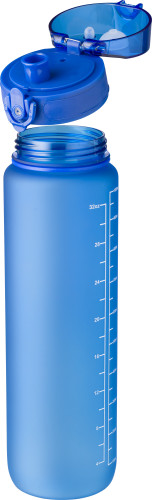 Water bottle | rPET | 1L | With hydration markers & wristband | black Water bottle | rPET | 1L | With hydration markers & wristband | black