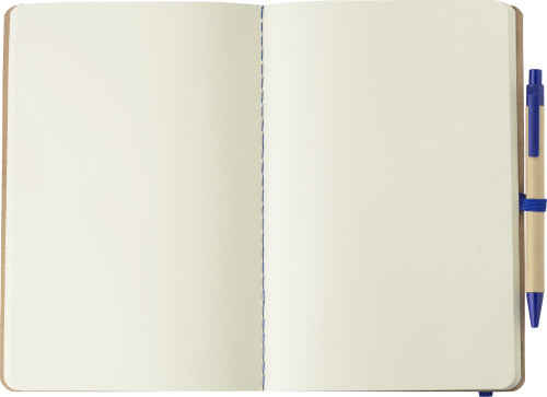 A5-notitieboek | Gerecycled karton | 120 witte pagina's | Met bijpassende pen | zwart A5-notitieboek | Gerecycled karton | 120 witte pagina's | Met bijpassende pen | zwart