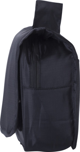 Kulturtasche für unterwegs | 210D Polyester | 23,0x8,0x21,0 cm | Mit Reißverschluss | Schwarz