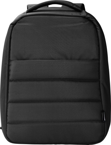 Anti-diefstal laptoprugzak | rPET | 32 x13x42cm | Verschillende vakken | zwart