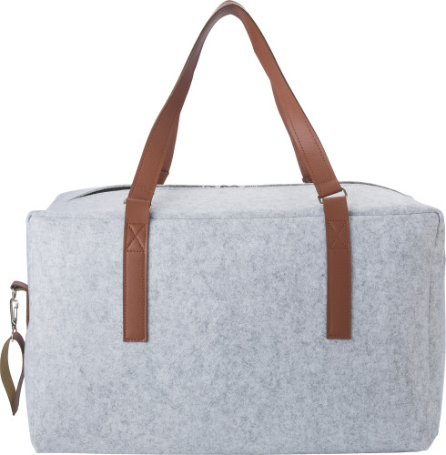RPET-Filz-Reisetasche Natalie Standardoption Grau