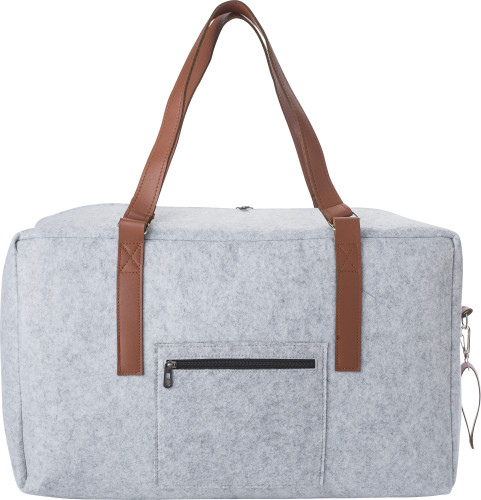 RPET-Filz-Reisetasche Natalie Standardoption Grau