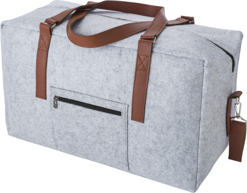 RPET-Filz-Reisetasche Natalie Standardoption Grau