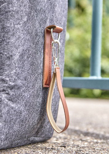 RPET-Filz-Reisetasche Natalie Standardoption Grau