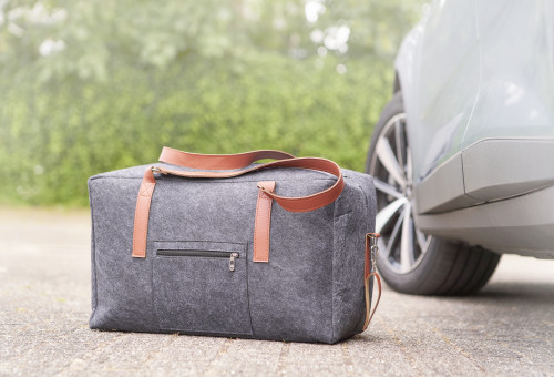 RPET-Filz-Reisetasche Natalie Standardoption Grau