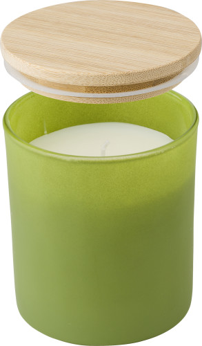 Bougie en verre | Couvercle en bambou & cire végétale | Durée de combustion 33h | 4 senteurs différentes | noir Bougie en verre | Couvercle en bambou & cire végétale | Durée de combustion 33h | 4 senteurs différentes | noir