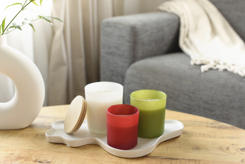 Bougie en verre | Couvercle en bambou & cire végétale | Durée de combustion 33h | 4 senteurs différentes | noir Bougie en verre | Couvercle en bambou & cire végétale | Durée de combustion 33h | 4 senteurs différentes | noir