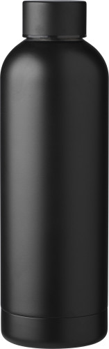 Thermos bottle | Recycled stainless steel | 500ml | Matt finish | black