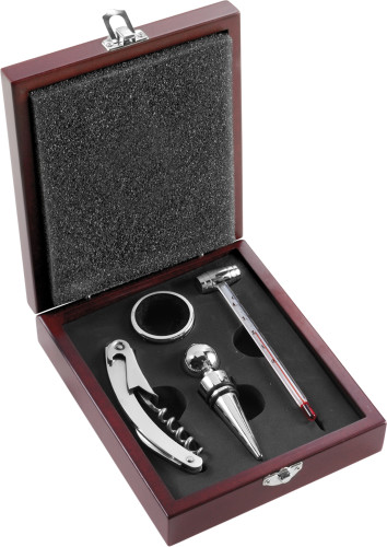 Set De Vin | Girone | Fourni Dans Une Boîte Cadeau En Bois | brun