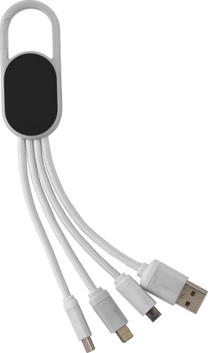 Charging cable set | ABS |  4-in-1 | white