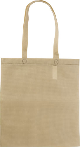 Tote bag | Non-tissé 80 gr/m2 & PP | 37x40.5x0.2cm | Pas cher | brun