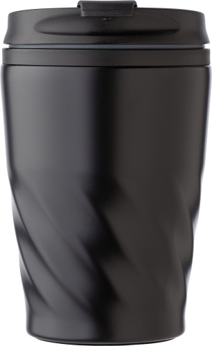 Taza | PP y acero inoxidable | 325 ml | negro