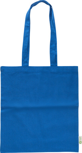 Tote bag | Coton recyclé 120g/m² | 70x38x42cm | Écologique | bleu