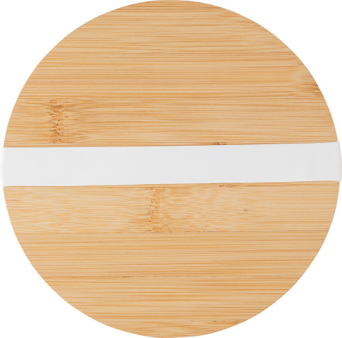 Bol | Verre borosilicate | ø16.8 cm | Couvercle en bambou | Écologique | brun Bol | Verre borosilicate | ø16.8 cm | Couvercle en bambou | Écologique | brun