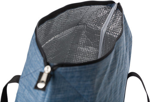 Sonnenschirm | Polyester & PP | ø150 cm | Mit silberner UV-Beschichtung | Hellblau