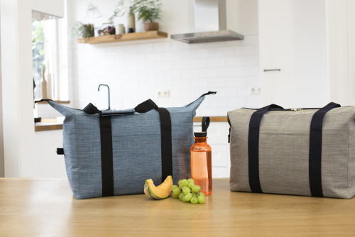 Koeltas | Polyester | Groot compartiment en klein vak | Draagriemen met klittenbandsluiting | beige