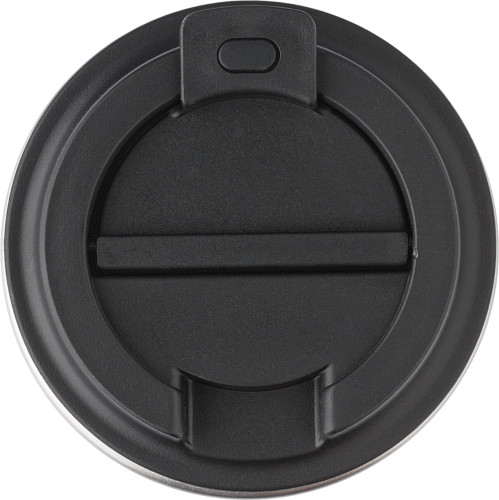 Bicchiere da caffè | PP e silicone | 350 ml | Colori vivaci | nero