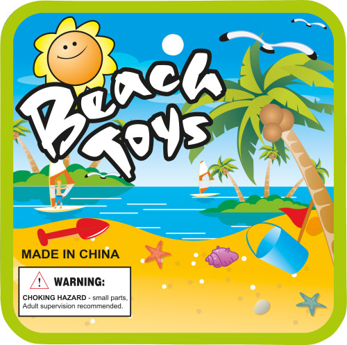 Strandemmer | Gerecycled PP | 15x5.5x8.5cm | Incl. gereedschap | Eco-proof | custom;multicolor