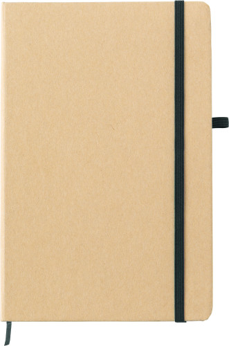 A5 notebook | Stone paper | 80 lined pages | With elastic band & pen loop | black