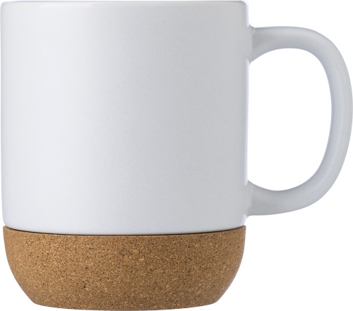 Tasse | Keramik und Kork | 300ml | Weiß