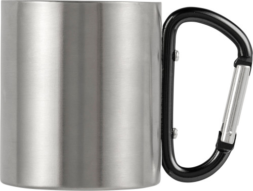 Mug à double paroi | Acier inoxydable | 185 ml | Mousqueton Mug à double paroi | Acier inoxydable | 185 ml | Mousqueton