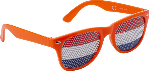 Lunettes de soleil | Verres avec drapeau du pays | Plexiglas | noir;rouge Lunettes de soleil | Verres avec drapeau du pays | Plexiglas | noir;rouge
