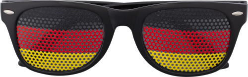 Lunettes de soleil | Verres avec drapeau du pays | Plexiglas | noir;rouge Lunettes de soleil | Verres avec drapeau du pays | Plexiglas | noir;rouge