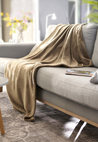Fleece-Decke (280 gr/m²) Standardoption Grau