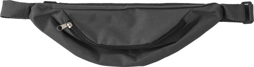 Waist bag | Oxford fabric | Zippered pocket | black